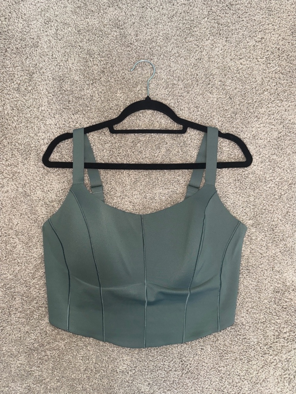 aerie Seafoam Green Structured Crop Tank